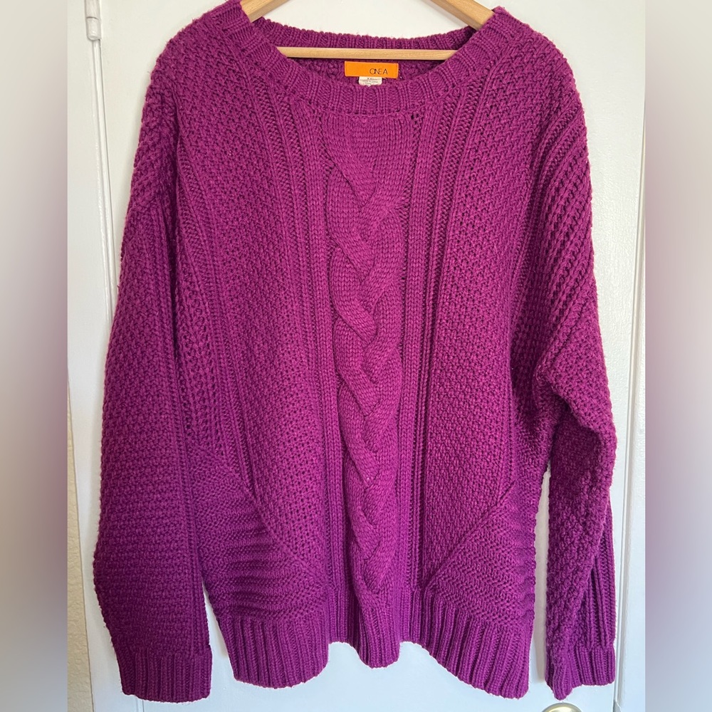 One A Cable Knit Sweater size XXL